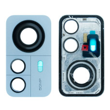 Скло камери для Xiaomi 12 Pro в рамці (Blue) (Original)