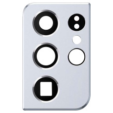 Стекло камеры для Samsung G998 Galaxy S21 Ultra (5G) в рамке (Phantom silver) (Original)