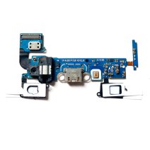 Шлейф для Samsung A500 Galaxy A5 (2015) з роз'ємом зарядки та навушників (Original Used)