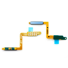 Шлейф для Samsung A750F Galaxy A7 (2018) з кнопкою включення та сканером відбитку пальця (Blue)