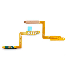Шлейф для Samsung A750F Galaxy A7 (2018) з кнопкою включення та сканером відбитку пальця (Gold)