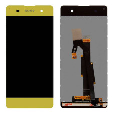 Дисплей для Sony F3112 Xperia XA Dual с тачскрином в рамке (Lime gold)