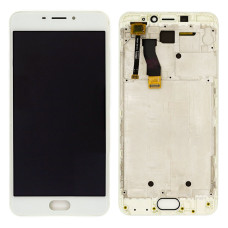 Дисплей для Meizu M5 Note з тачскріном в рамці (White)
