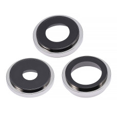 Стекло камеры для iPhone 14 Pro Max в рамке (Silver) (Original)