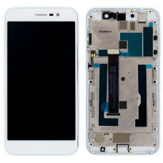 Дисплей для ZTE Blade A910 з тачскріном в рамці (White)
