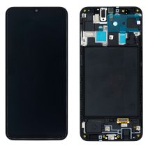 Дисплей для Samsung A205 Galaxy A20 (2019) с тачскрином в рамке (Black) (OLED)