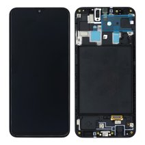 Дисплей для Samsung A205 Galaxy A20 (2019) с тачскрином в рамке (Black) (Original)