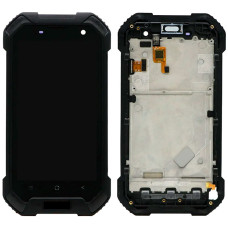 Дисплей для Blackview BV6000 с тачскрином в рамке (Black)