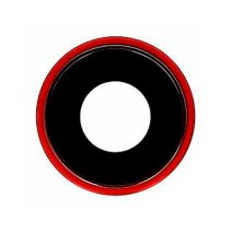 Стекло камеры для Apple iPhone Xr в рамке (Red) (Original)