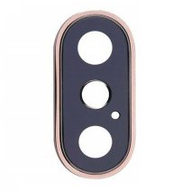 Стекло камеры для Apple iPhone Xs в рамке (Gold) (Original)