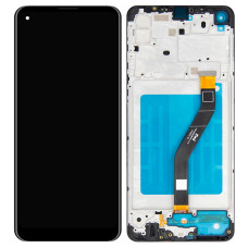 Дисплей для Samsung A215 Galaxy A21 (2020) з тачскріном в рамці (Black) (Original)