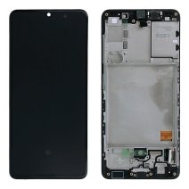 Дисплей для Samsung A415 Galaxy A41 (2020) з тачскріном в рамці (Black) (Original)