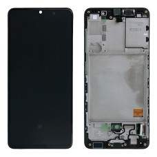 Дисплей для Samsung A415 Galaxy A41 (2020) з тачскріном в рамці (Black) (Original)