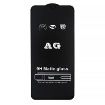 Защитное стекло Matte для Samsung A015 Galaxy A01 (2020) (Full Glue) (0.3 мм, 2.5D) (Black)