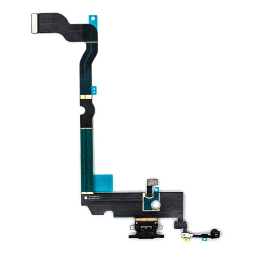 Шлейф для iPhone Xs Max з роз’ємом зарядки (Black) (Original PRC)