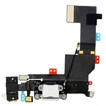 Шлейф для Apple iPhone SE (1st gen) (2016) з роз'ємом зарядки та навушників (White)