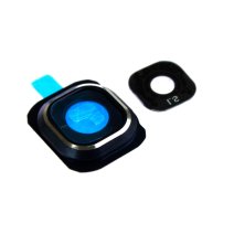 Стекло камеры для Samsung G920 Galaxy S6 в рамке (Blue)