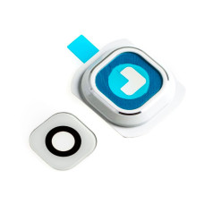 Стекло камеры для Samsung G920 Galaxy S6 в рамке (White)