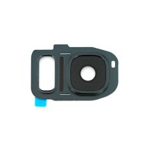 Скло камери для Samsung G930 Galaxy S7 в рамці (Black)