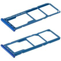 Держатель SIM-карты и карты памяти для Samsung A750 Galaxy A7 (2018) (версия на 2×SIM) (Blue)