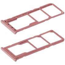 Держатель SIM-карты и карты памяти для Samsung A750 Galaxy A7 (2018) (версия на 2×SIM) (Pink)