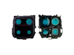 Скло камери для Xiaomi Redmi Note 9 Pro в рамці (Black)