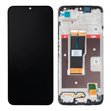 Дисплей для Realme C31 з тачскріном в рамці (Black) (Original)