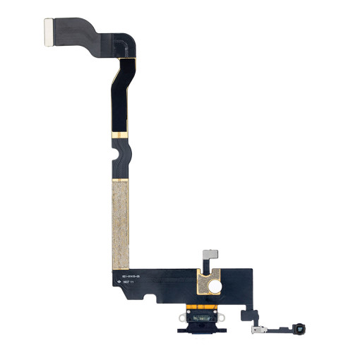 Шлейф для iPhone Xs Max з роз’ємом зарядки (Black) (Original)