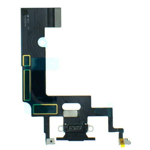 Шлейф для iPhone XR з роз’ємом зарядки (Black) (Original)