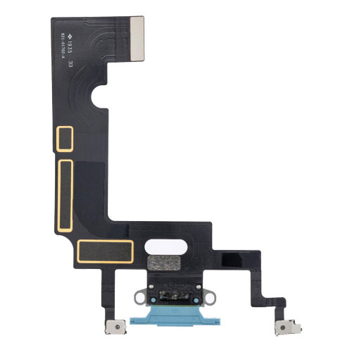 Шлейф для iPhone XR з роз’ємом зарядки (Blue) (Original)