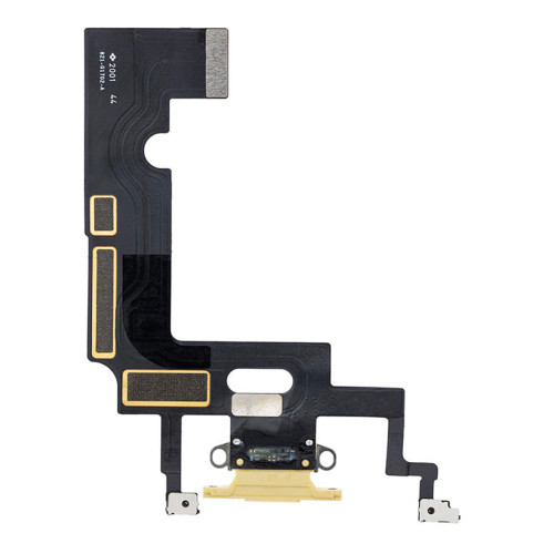 Шлейф для iPhone XR з роз’ємом зарядки (Yellow) (Original)