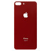 Задня кришка для Apple iPhone 8 Plus (Red) (Більший отвір)