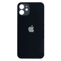 Задня кришка для Apple iPhone 12 (Black) (Більший отвір)