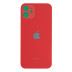 Задня кришка для iPhone 12 (Red) (Більший отвір)