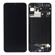 Дисплей для Samsung A307 Galaxy A30s (2019) с тачскрином в рамке (Black) (Original)