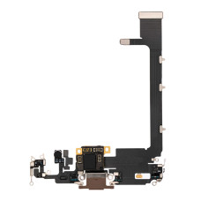 Шлейф для Apple iPhone 11 Pro Max з роз’ємом зарядки (Gold) (Original)