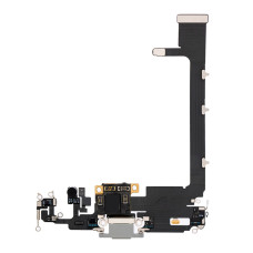 Шлейф для Apple iPhone 11 Pro Max з роз’ємом зарядки (Silver) (Original)
