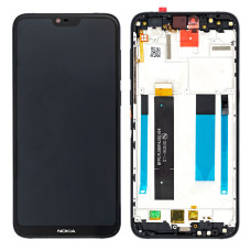 Дисплей для Nokia 6.1 Plus з тачскріном в рамці (Black) (Original PRC)