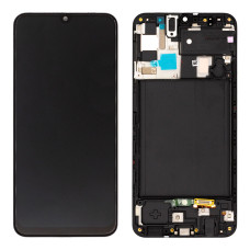 Дисплей для Samsung A505 Galaxy A50 (2019) с тачскрином в рамке (Black) (Original)