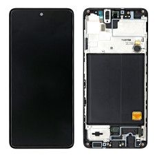 Дисплей для Samsung A515 Galaxy A51 (2020) з тачскріном в рамці (Black) (Original)