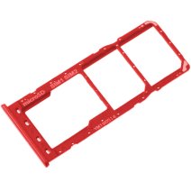 Держатель SIM-карты и карты памяти для Samsung A107 Galaxy A10s (2019) (версия на 2×SIM) (Red)