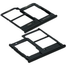 Тримач SIM-карти та карти пам’яті для Samsung A202 Galaxy A20e (2019) (2×SIM, карта пам’яті) (Black)