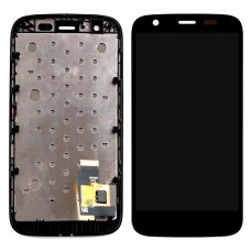 Дисплей для Motorola XT1033 Moto G з тачскріном в рамці (Black)