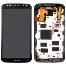 Дисплей для Motorola XT1092 Moto X (2nd gen.) з тачскріном в рамці (Black)