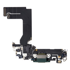 Шлейф для Apple iPhone 13 mini з роз’ємом зарядки (Green) (Original)