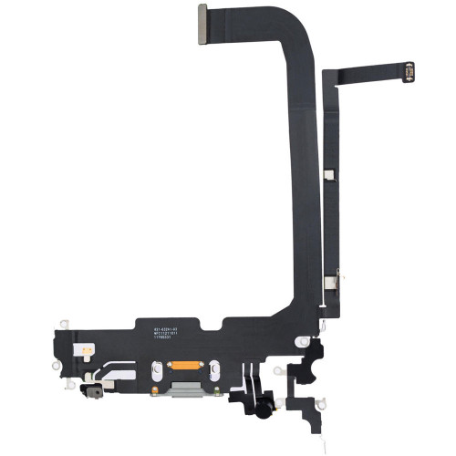 Шлейф для iPhone 13 Pro Max з роз’ємом зарядки (Silver) (Original)