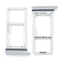 Держатель SIM-карты и карты памяти для Samsung G950 Galaxy S8 (2×SIM, карта памяти) (Silver)