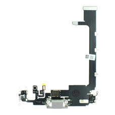 Шлейф для iPhone 11 Pro Max з роз’ємом зарядки (Silver)