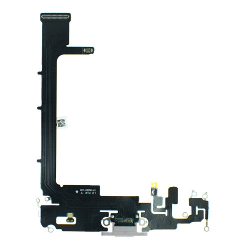 Шлейф для iPhone 11 Pro Max з роз’ємом зарядки (Silver)