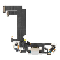 Шлейф для iPhone 12 mini з роз’ємом зарядки (White) (Original)